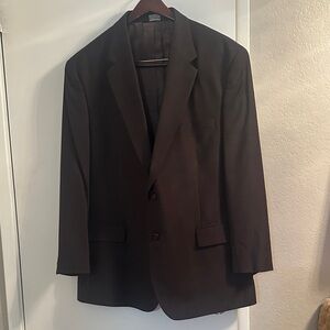 Men's dark brown suit